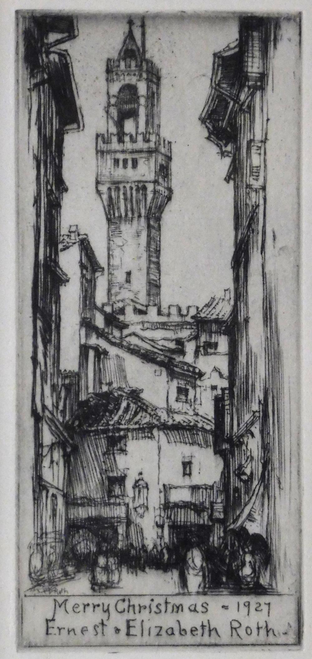 THREE ETCHINGS BY ERNEST D. ROTH,
