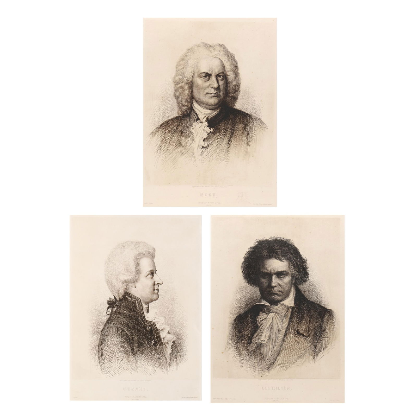 THREE ETCHINGS OF ILLUSTRIOUS