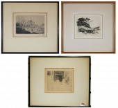 THREE ETCHINGSTHREE ETCHINGS: