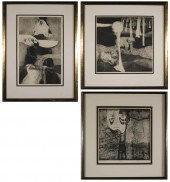 THREE ETCHINGSTHREE ETCHINGS: