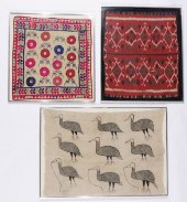 THREE ETHNOGRAPHIC TEXTILESThr