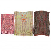 THREE ETRO SILK AND WOOL MUFFL