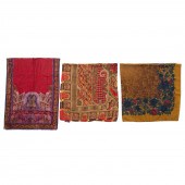 THREE ETRO SILK AND WOOL MUFFL
