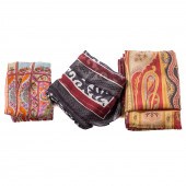 THREE ETRO SILK & WOOL MUFFLER
