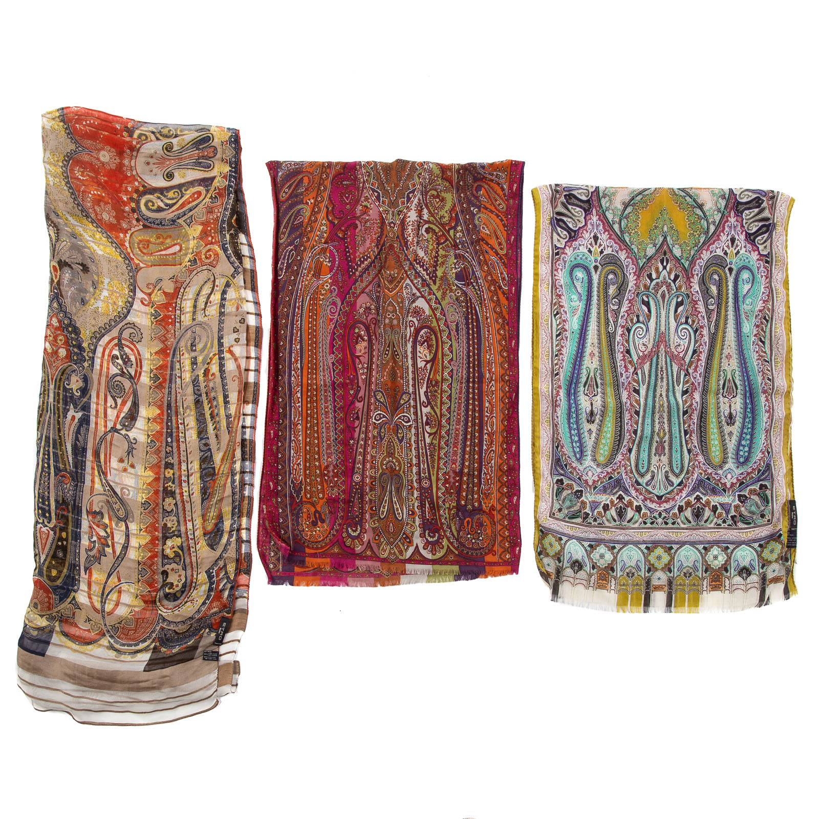 THREE ETRO SILK, WOOL AND LINEN