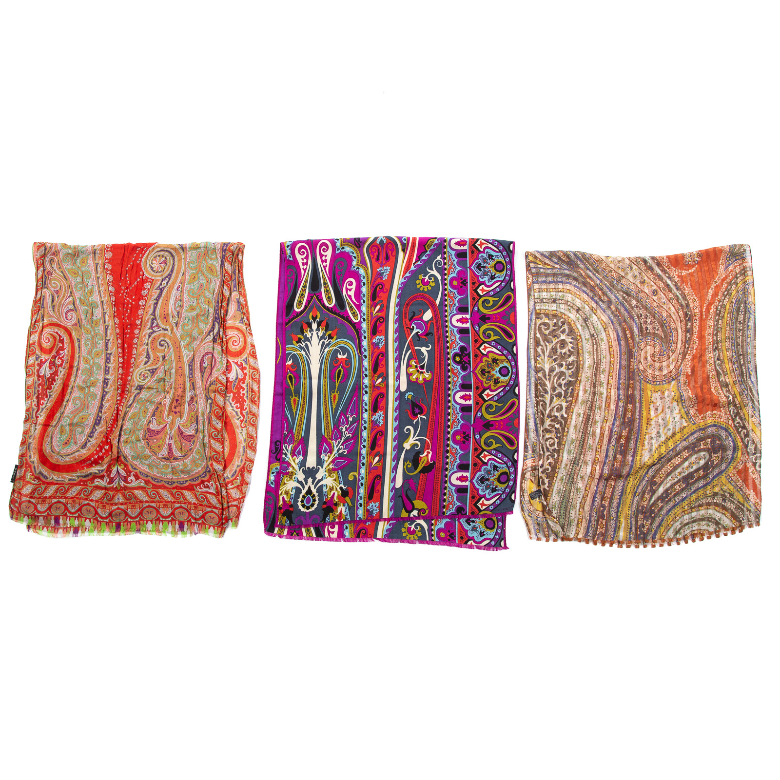 THREE ETRO SILK, WOOL AND