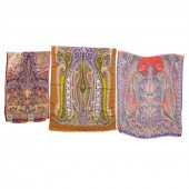 THREE ETRO SILK, WOOL AND CHIF
