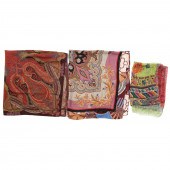 THREE ETRO SILK, WOOL AND CHIF