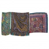 THREE ETRO SILK, WOOL AND CHIF