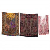 THREE ETRO SILK, WOOL AND LINE