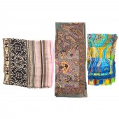 THREE ETRO SILK, WOOL AND CASH