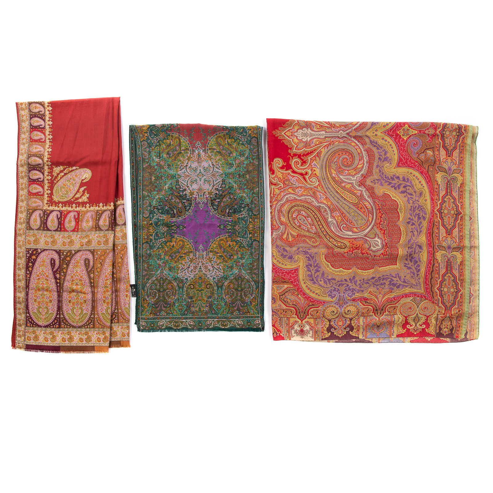 THREE ETRO SILK, WOOL AND