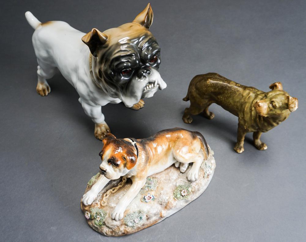 THREE EUROPEAN AND OTHER GLAZED