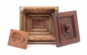 THREE EUROPEAN CARVED PLAQUES.