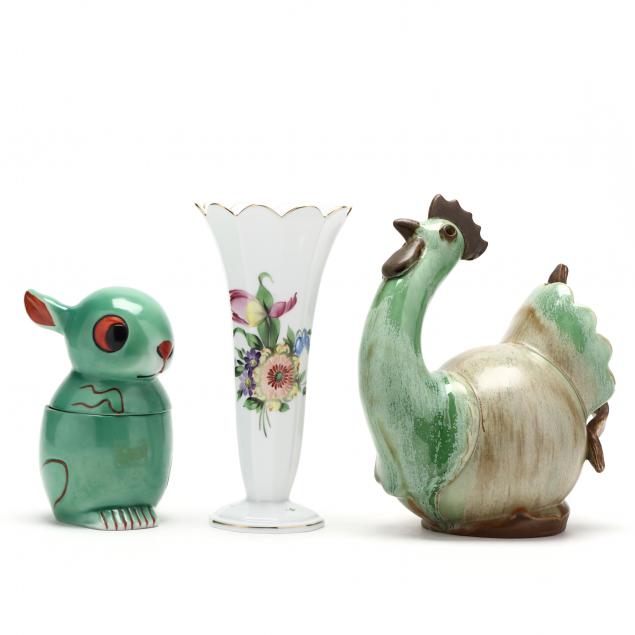 THREE EUROPEAN DECORATIVE