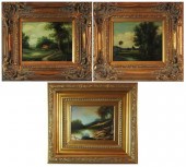 THREE EUROPEAN LANDSCAPES, OIL