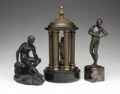 THREE EUROPEAN MALE BRONZES. L