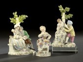 Three European Porcelain Figur