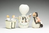 THREE EUROPEAN PORCELAIN FIGUR