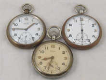 Three ex-services pocket watches