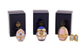 THREE FABERGE LIMOGES PORCELAI
