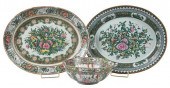 THREE FAMILLE ROSE AND ROSE MA