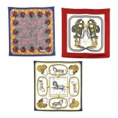 THREE FASHION SCARVES, TIFFANY