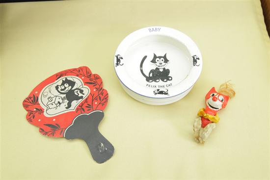 THREE FELIX THE CAT ITEMS. A