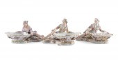 THREE FIGURAL MEISSEN SWEETMEA