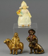 THREE FIGURAL STILL BANKS Cast