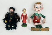 THREE FIGURAL TOYS 20TH CENTUR