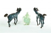 THREE FIGURES.  Asian  20th ce