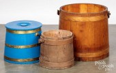 THREE FIRKINS, 19TH C., TO INC