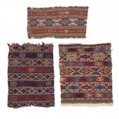 THREE FLAT-WEAVE KILIM OR NOMA