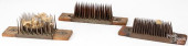 THREE FLAX HATCHELS, DATED 179