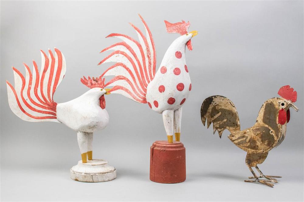 THREE 'FOLK ART' MODELS OF