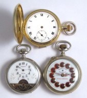 THREE FOREIGN POCKET WATCHES: