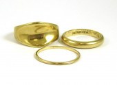 THREE FOURTEEN KARAT YELLOW GO