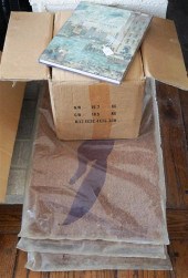 THREE "FOX" SCATTER RUGS AND B