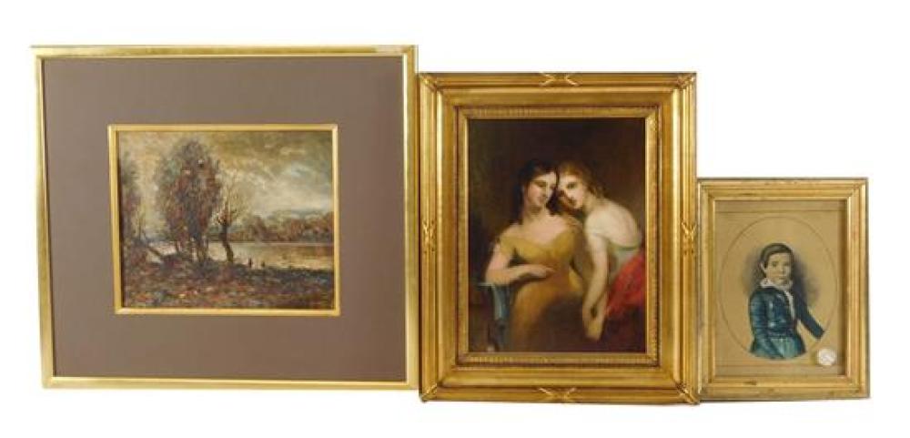 THREE FRAMED 19TH/ 20TH C.