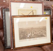 THREE FRAMED ARTWORKS Includes