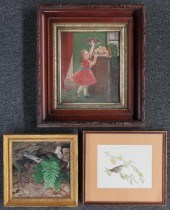 Three framed artworks to inclu