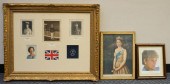 THREE FRAMED AUTOGRAPHED PHOTO