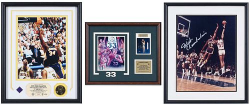 THREE FRAMED BASKETBALL