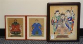 THREE FRAMED CHINESE ANCESTRAL