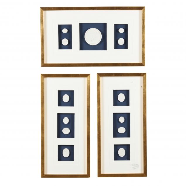 THREE FRAMED COLLECTIONS OF GRAND