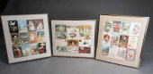 THREE FRAMED COLLECTIONS OF MO