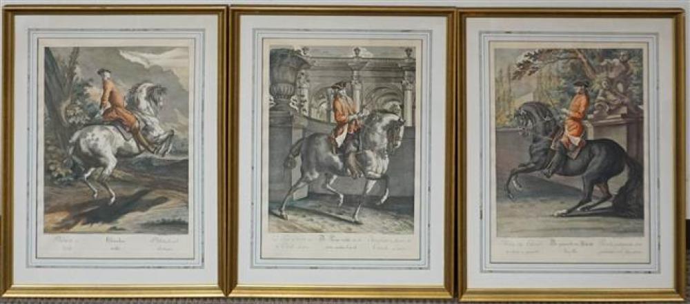 THREE FRAMED COLORED