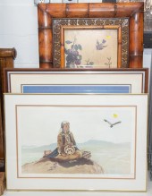 THREE FRAMED DECORATIVE ARTWOR
