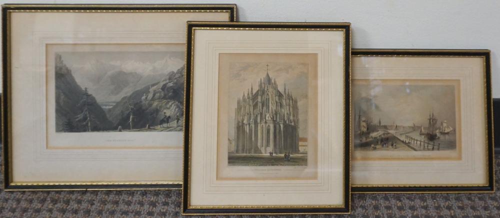 THREE FRAMED ENGLISH PRINTSThree
